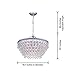 Jojospring Wesley Crystal 6-Light Chandelier with Clear Teardrop Beads