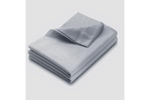 JUWENIN Lightweight Super Soft 1 Pc Flat Sheet Microfiber Well Designed Bedding Flat Sheet - Comfortable, Breathable, Soft & Extremely Durable Top Sheet (Grey, 1 Queen Flat)