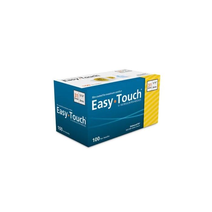 Easy Touch Insulin Pen Needle 31G x 5/16" (100 count)