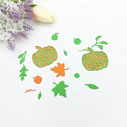 Thanksgiving Cutting Dies, Pumpkin Maple Leaves Die Stencil Cuts for Card Making DIY Gift Wrapping