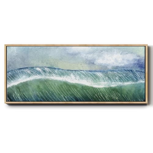 Renditions Gallery Abstract Wall Art Paintings Rustic Huge Crashing Wave Floate…