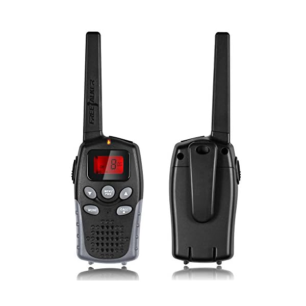 Flexzion-Handheld-Walkie-Talkie-22-Channel-GMRSPMRFRS-2-Way-Radio-Transceiver-2-Miles-Up-to-3-Miles-Range-UHF-Call-Wireless-Phone-Interphone-Toy-for-Outdoor-Camping-Hiking-Black-1-Pair