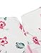 Arshiner Little Girls Round Neck Sleeveless Flower Print Back Zipper Pleated Dress with Belt
