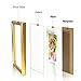 BOJIN 8x10 inch Picture Frames Plastic Table Top Photo Frame 20x25 cm - Gold