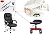 FRNIAMC Gas Lift Cylinder Replacement, Garage Stool/Massage Stool/Office Chair Hydraulic Piston Universal Size, Heavy Duty(450 lbs),Highest End 4 Chromed (Stroke: 100mm,Max Height:13.8'')