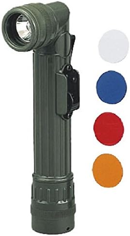 Flashlight Od Green Military Style Mini Angle Head Waterproof 6" Flashlight