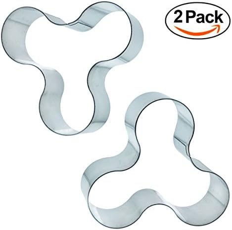 Letite Fidget Spinner Cookie Cutters Stainless Steel Cookie Molds-Pack of 2