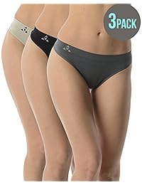 Balanced Tech tanga sin costuras, absorbe la transpiración, paquete de 3, para dama