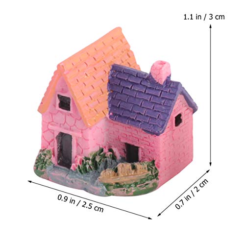 WINOMO 4pcs Dollhouse Bonsai Handwerk Miniaturgarten Harz Landschaft DIY Villa Decor – Bild 4