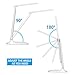 LED Desk Lamp, Lovin Product Dimmable Energy Efficient Table Lamps, Touch - Control/ 5-Level Dimmer/ 3 Color Modes; Foldable Eye-Caring Book Light for Reading (White)