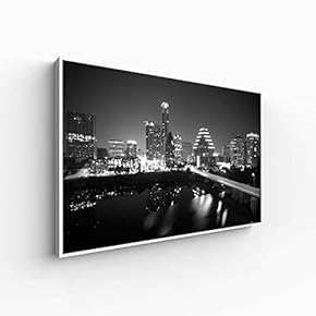 Canvas Wall Art for Living Room, Bedroom Black and White Construction Framed Canvas Prints for Home Decoration Ready to Hang - 16x24 inches