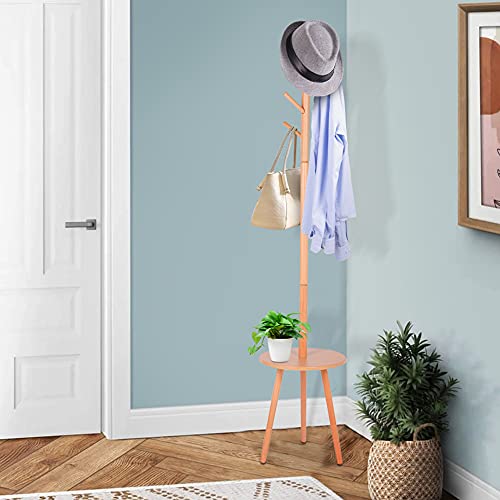 Floor Standing Coat Stand, Wooden Stand Floor Standing Wooden Coat Rack
