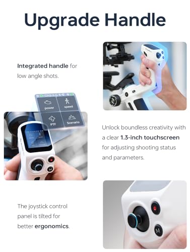 Feiyu SCORP Mini 2 Kit [Official] All-in-1 Stabilizer for Mirrorless Cameras/GoPro/Smartphones, 3-Axis Handheld Gimbal with Carrying Bag, Selfie Light and Extension Bar