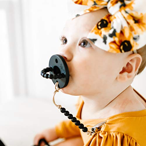 Ryan & Rose Mini Pacifier Clip (Gentry, Black) Pricepulse