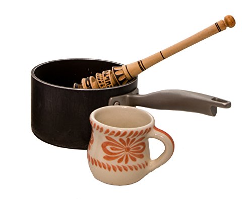 Verve Culture Authentic Artisanal Mexican Molinillo Hot Chocolate Frother Kit, 14.5" Inch - Large