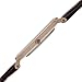 August Steiner Men's AS8084XRG Quartz Classic Silver Dial Slim Case Watch with Brown over Nubuck Leather Strap