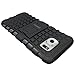 Galaxy S7 Edge Case, OEAGO Samsung Galaxy S7 Edge Cover Accessories - Tough Rugged Dual Layer Protective Case with Kickstand for Samsung Galaxy S7 Edge - Black
