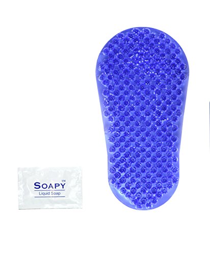 Soapy Soles Foot Scrubbing Pad & Massager, Pearl Blue - //coolthings.us
