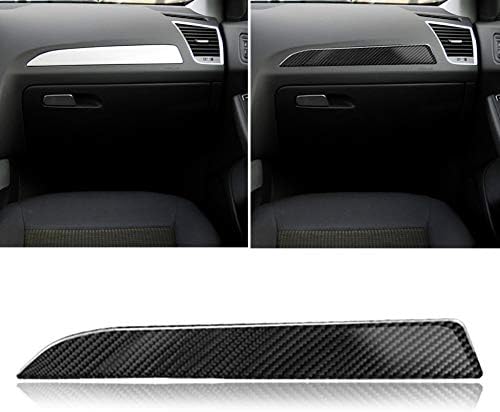 CFPacrobaticS Carbon Fiber Car Console Control Upper Sticker Interior Decor for Audi A4 A5 B8