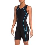RunBreeze Women's Triathlon Suit | Premium, Padded Performance Tri Suit | Ideal for Triathlon, Duathlon, Aquathlon, Aquabike, Running, Cycling, Swimming | Compression, Quick Drying, with Pockets