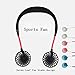 Hands-Free Neckband Fan,Hand Free Personal Fan,Headphone Design Wearable Portable USB Rechargeable Neckband Personal Fan (3 Speeds, 5-10 Working Hours) Black