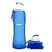 Aquabod Collapsible Water Bottle - BPA Free, 17oz, Leak Proof Silicone Foldable Sports Water Bottle, The Smart Hydration Solution