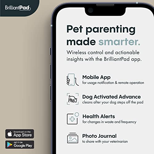 BrilliantPad Smart WiFi Enabled Indoor Dog Potty, SelfCleaning Machine