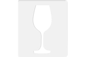 Betagt Wine Glass Router Templates, Acrylic Router Inlay Template for Woodworking, 5mm Thick Decorative Template Router Jig W