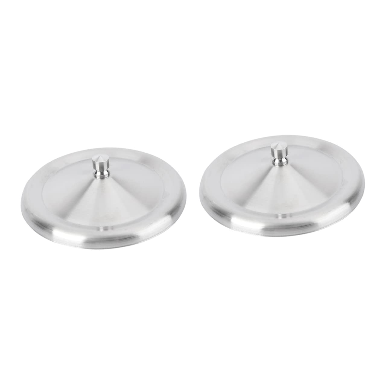 2 Pcs Stainless Steel Mug Lids - 8cm Leak-Proof Cup Covers for Hot Drinks, Dust-Proof Metal Covers Fits Coffee Mugs and Glasses