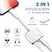 Ambrrhty Headphone Jack Adapter for iPhone X/10 8/8 Plus 7/7 Plus 2 in 1 [Charging and Listening] Earphone Adaptor to 3.5mm Aux Audio Cable Compatible for iOS 10.3 or Later.
