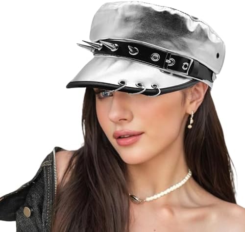 Y2k Hat Newsboy Hats for Women Y2k Accessories Star Denim Beanie