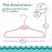 AINARE Velvet Hangers,Velvet Kid Hanger,Gold Velvet Hangers Kids,Hanger Kid Velvet,Cascading Velvet Hangers,Velvet Hangers Cascade,Plastic Hangers (Pink)