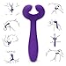 G-Spot Rabbit 3 Motors Dildo Vibrator Adult Toys - Adorime Silicone Waterproof Clitoris Vagina Penis Stimulator Massager Sex Things for Men, Women & Couples (Purple)