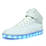 ToLFE High Top LED Light Up Shoes Flashing Sneakers for Mens Womens Girls Boys