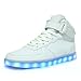 ToLFE High Top LED Light Up Shoes Flashing Sneakers for Mens Womens Girls Boys