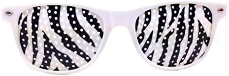 White Zebra Billboard Wayfarer Sunglasses