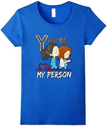 Women's My Mom Is My Person Anatomy Shirt Medium Royal Blue