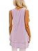 Alvaq Women's Casual Sexy Plus Size Cotton Sleeveless Tank Tops Tunic Purple
