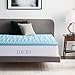 LUCID Gel Infused Memory Foam Mattress Topper – 2 Inch Mattress Topper – 5 Comfort Zones Relieve Pressure – CertiPUR-US Certified Foam - Full XL