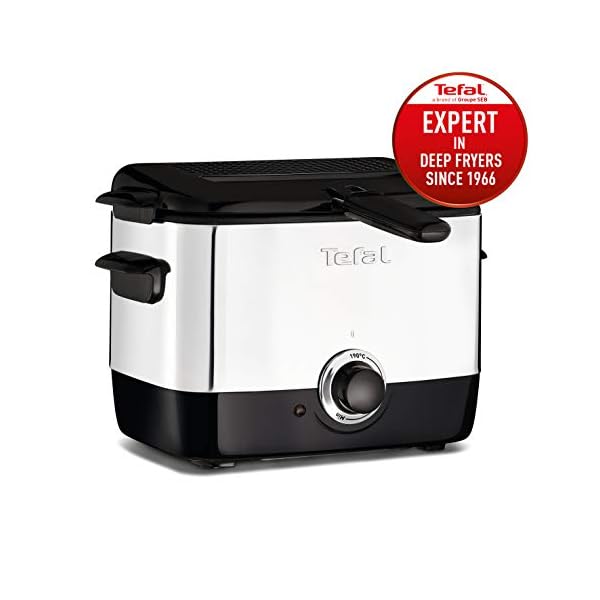 Tefal-FF220040-Mini-Deep-Fryer-2-Portions-06-Kg-Capacity-1000-W-Stainless-Steel Tefal FF220040 Mini Deep Fryer, (2 Portions), 0.6 Kg Capacity, 1000 W, Stainless Steel