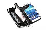S4 Case, Galaxy S4 Case -EgraceTM Samsung Galaxy S4 Purse Case Premium Wallet PU Leather Zipper Case with 2 in 1 Magnetic Flip Cover for Samsung Galaxy S4