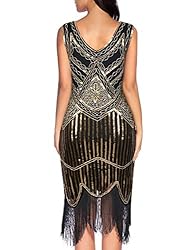 Plus Size 1920s Vintage Fringed Gatsby Sequin