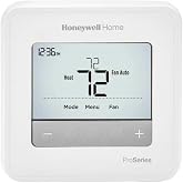 HONEYWELL TH4110U2005/U HONEYWELL-TH4110U2005/U-T4 Pro Thermostat, Programmable or Non-Programmable, 1H/1C, White