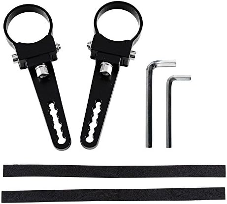 ECAHAYAKU 1inch 1.25inch 1.5inch 1.75inch 2inch 2.5inch 3inch tube mounting brackets led tube bull bar, universal clamp brackets for tube mount led light bar (pack of 2) (3inch)