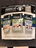 Power Up 100% Natural Trail Mix-3 Varieties High Energy, Mega Omega and Antioxident 2 bags of 24 indivdual snacks