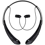 Bummd Wireless Bluetooth Neckband Headphones with Microphone,V4.1 Stereo Noise Cancelling Running Earphones,Magnetic in-Ear Earbuds for iPhone and Android Phones (Black)