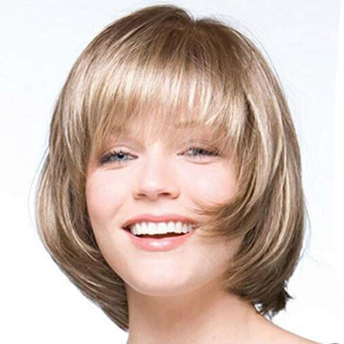 Buy Hannea Gradient Ramp Long Bob Haircut Wig Rose Gold Online