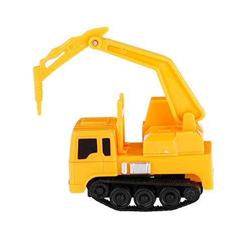 Goolsky GOLD LIGHT Magic Mini Construction Truck Driller Follow Black Drawn Line Toy Car