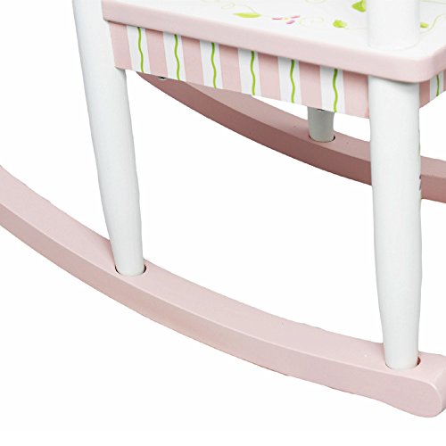 Fantasy Fields - Princess & Frog Hand Crafted Kids Wooden Rocking Chair