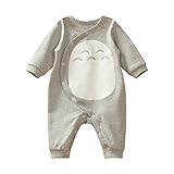 Totoro One Piece Baby Bodysuit Romper (3M),Grey